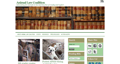 Desktop Screenshot of animallawcoalition.com